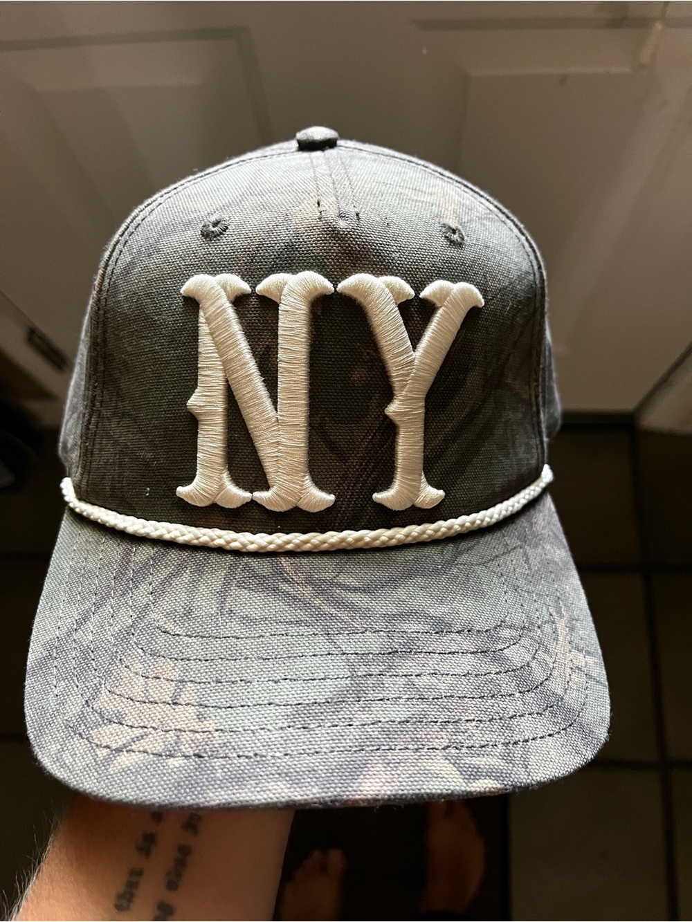 NY camo hat